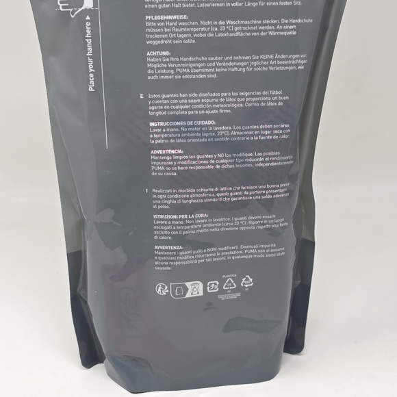 Puma Goalkeeper Football Soccer Gloves Unisex Size 10 041926 01 Multicolor New - Picture 6 of 8